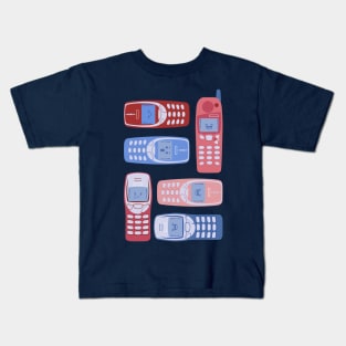 Retro Cellphones Kids T-Shirt